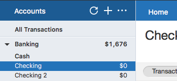 account quicken mac incorrect balance missing register